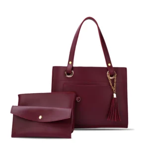 Burgundey Sydney Set of 3 Bags